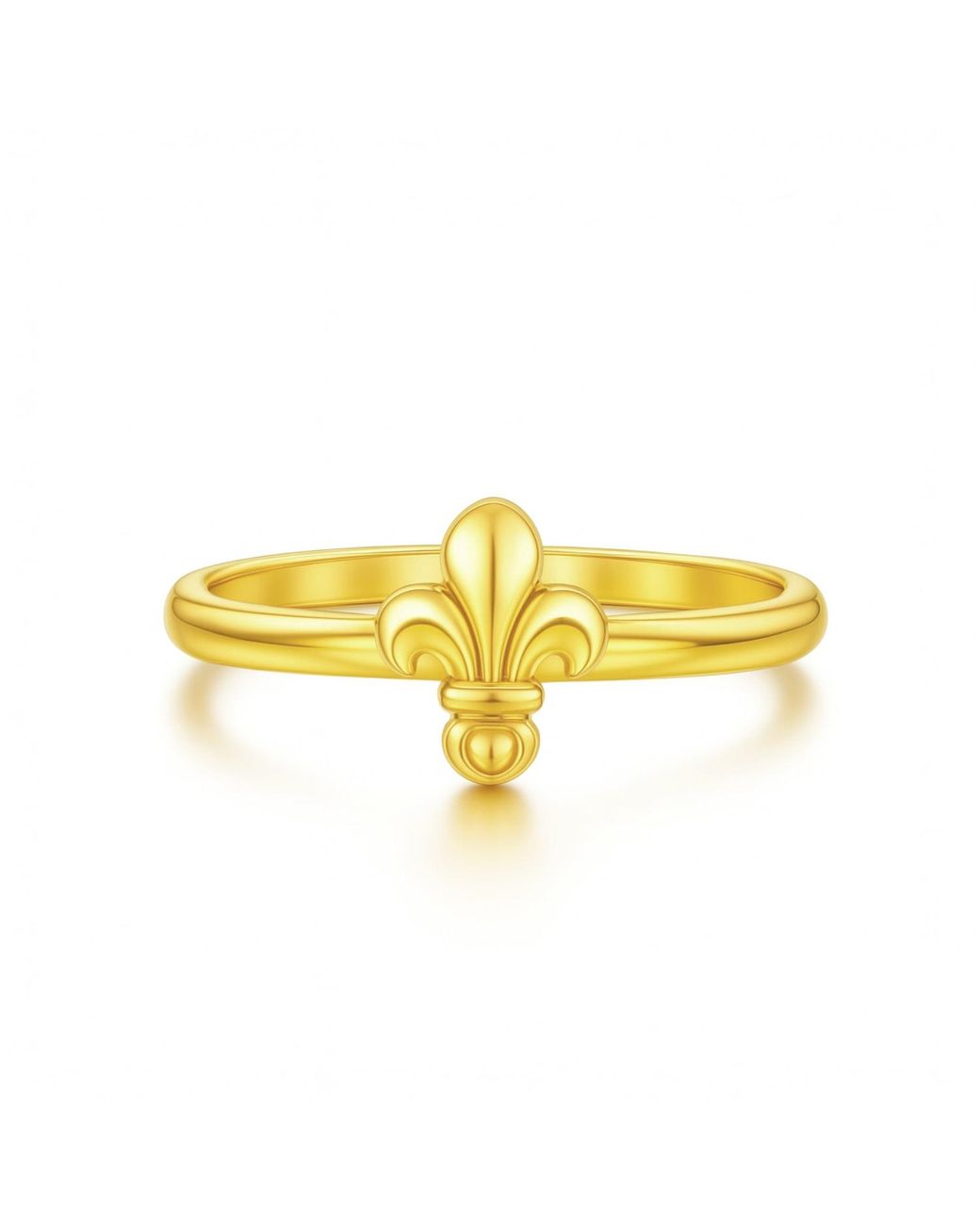 Unaloe Yellow Adjustable Ring With Florence Lily