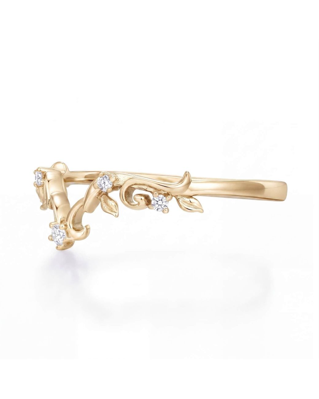 Azura Jewelry New York Metallic Petal Waltz Band Vermeil