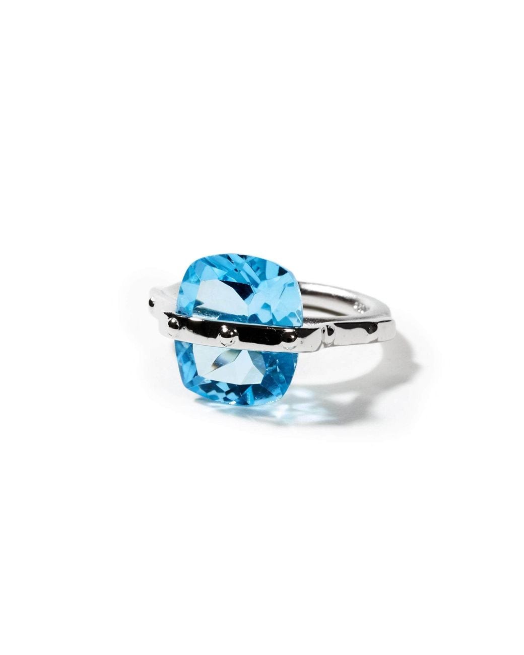 German Kabirski Blue Lach Swiss Topaz Ring