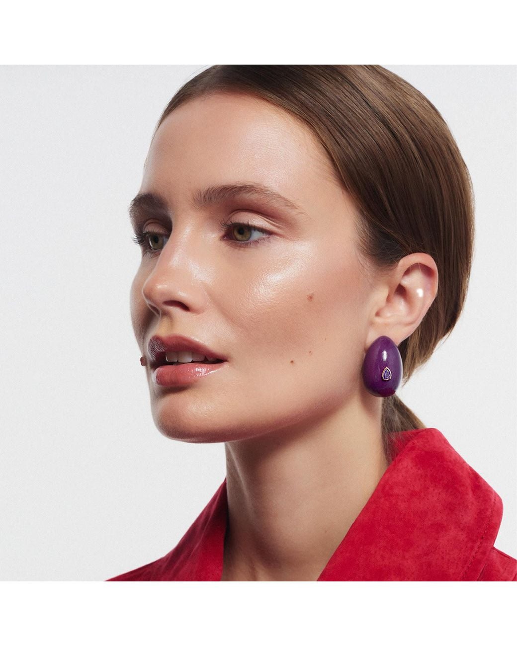 Saule Label Purple Nelle Earrings