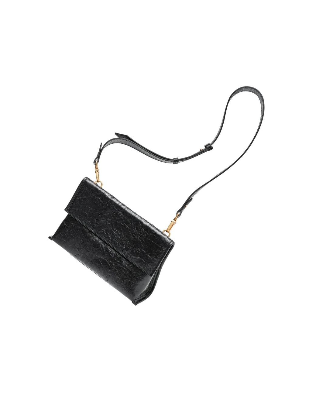 Orange Cube White Square Stitch Messenger Bag