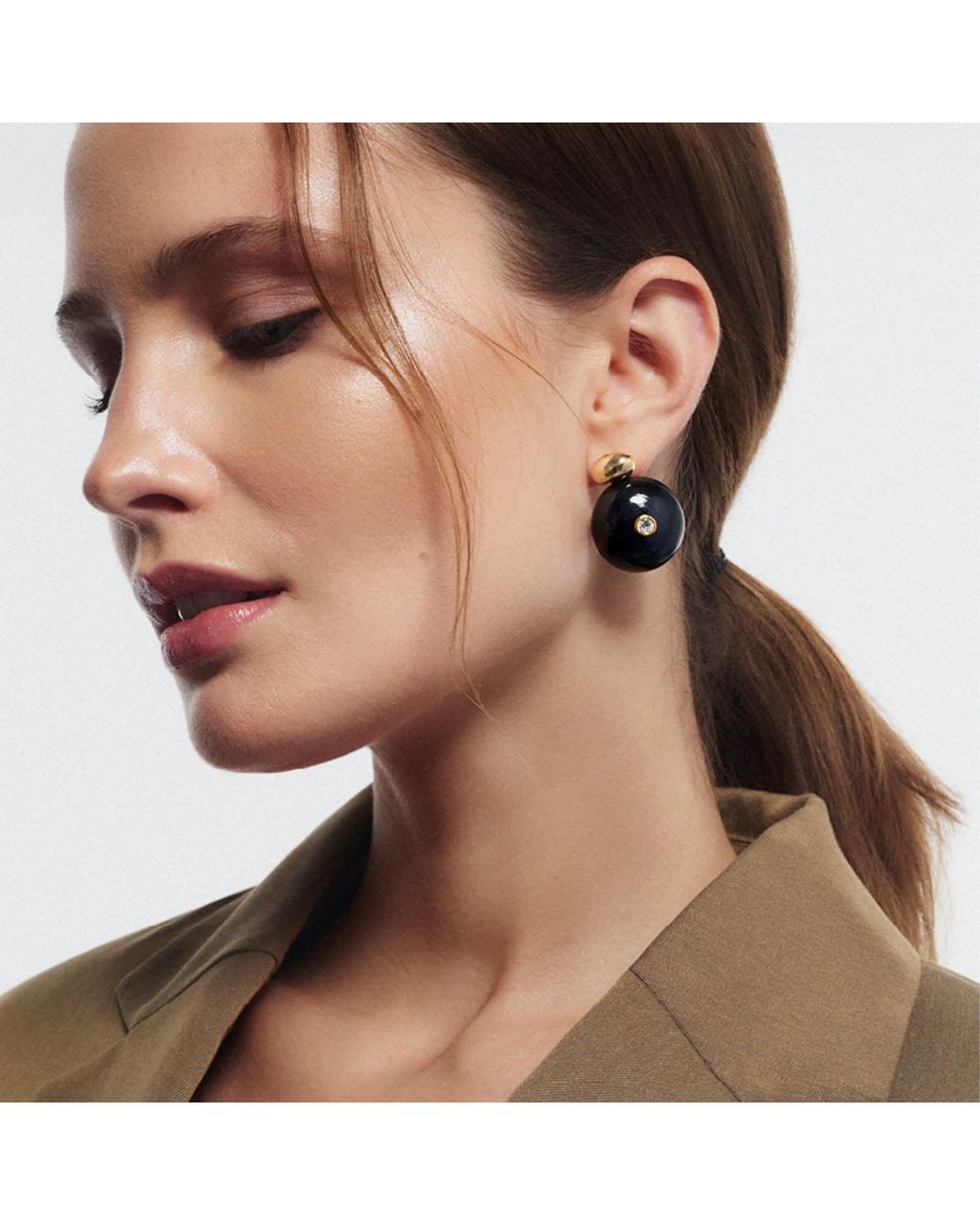 Saule Label Black Paloma Earrings