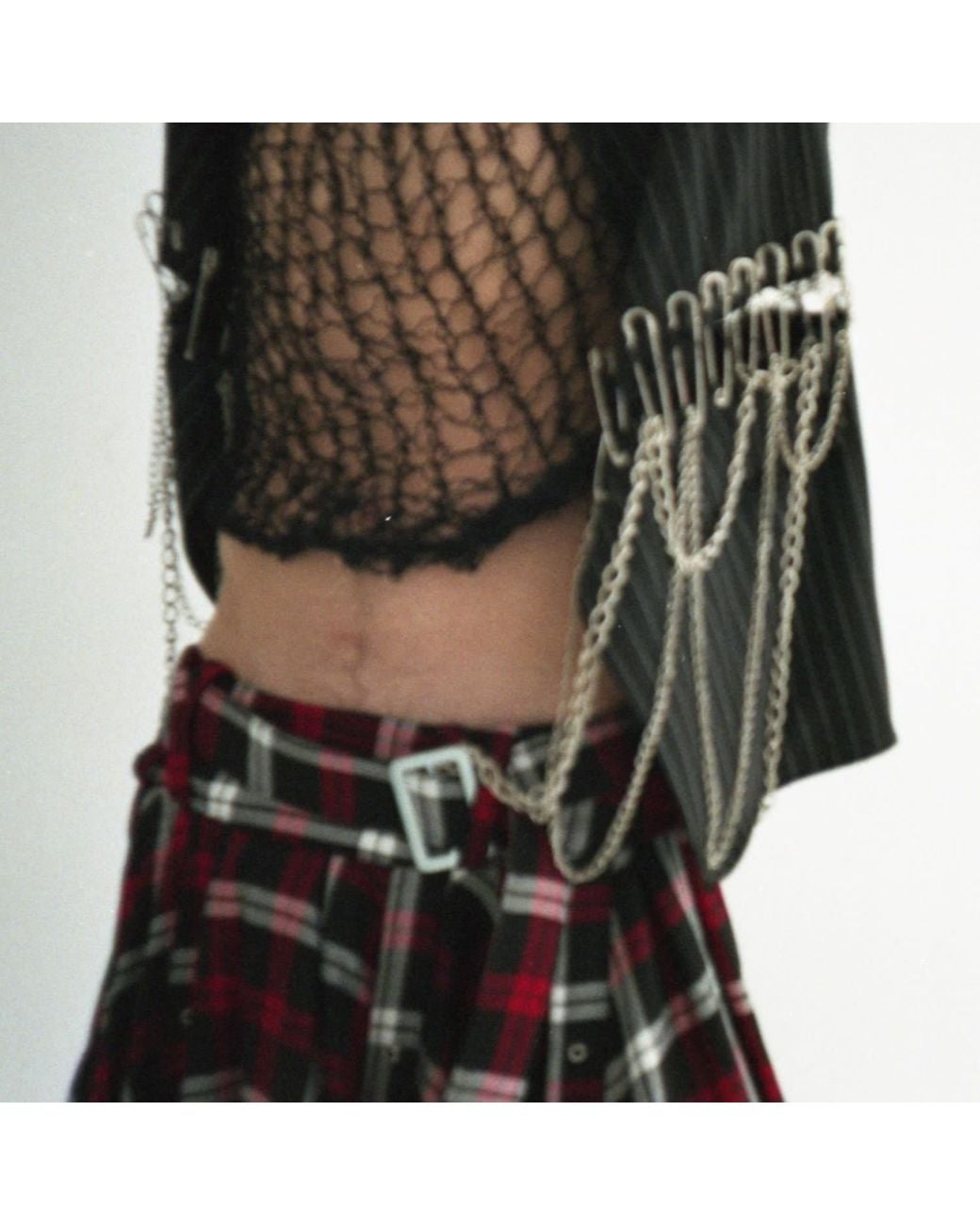 Paloma Lira Red Schoolgirl Skirt