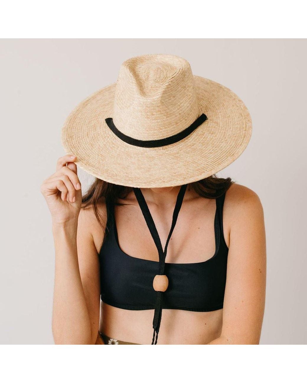 SUNSHINE TIENDA Natural Rancher Palm Hat