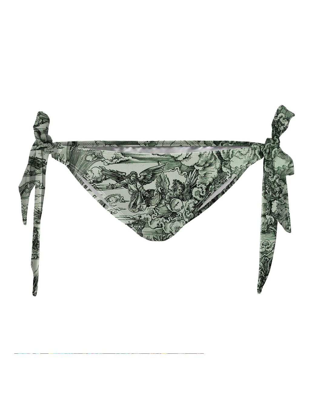 Aloha From Deer Green Durer Series Apocalypse Bikini Bows Bottom