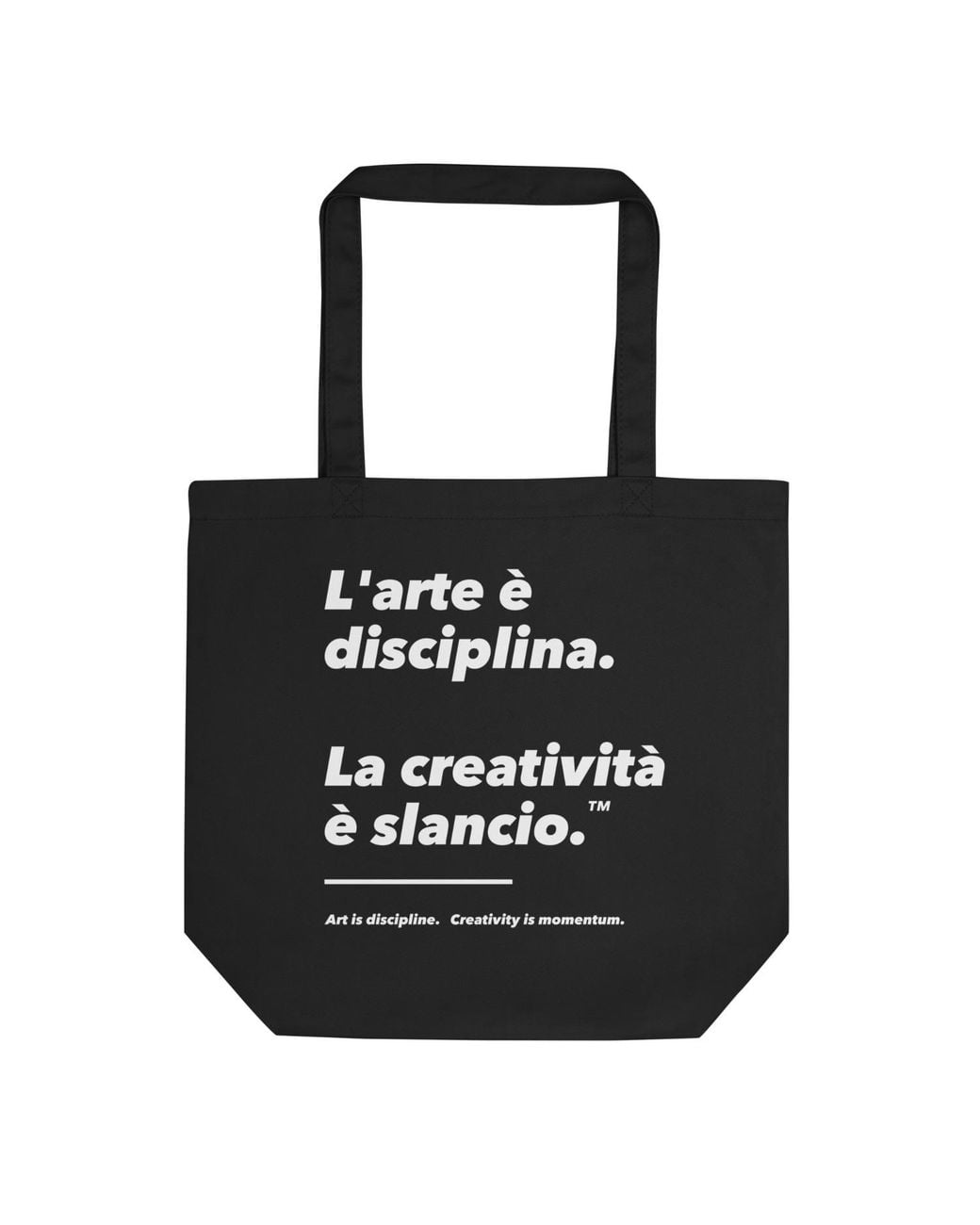 Anchor and Crew Black Art & Momentum Creative Standard Recycled Cotton Tote Bag for men