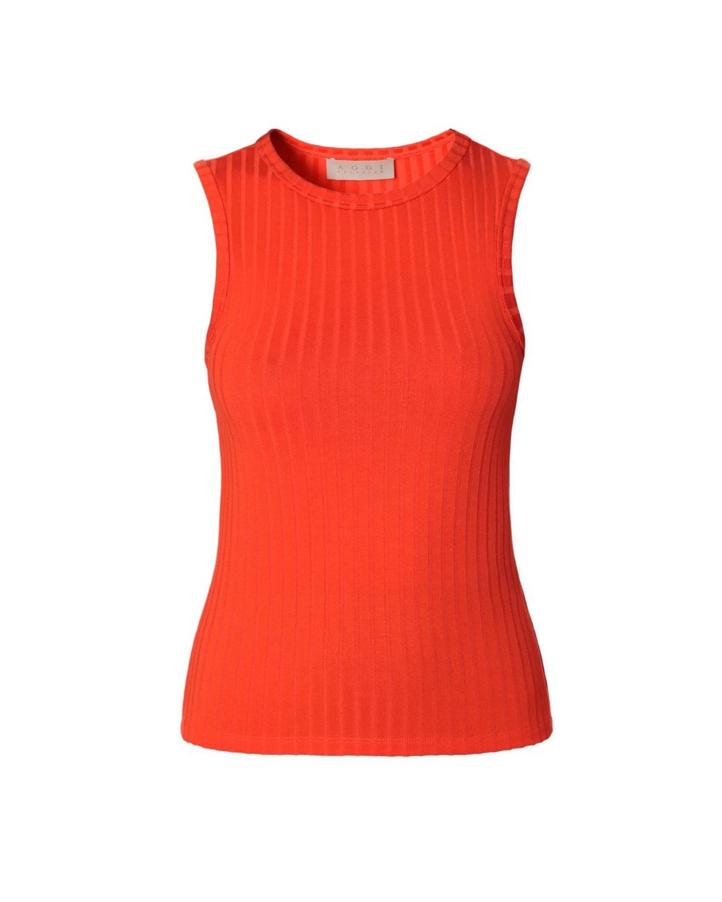 AGGI by HALEWSKI Red Iga Sun Elastic Tank Top