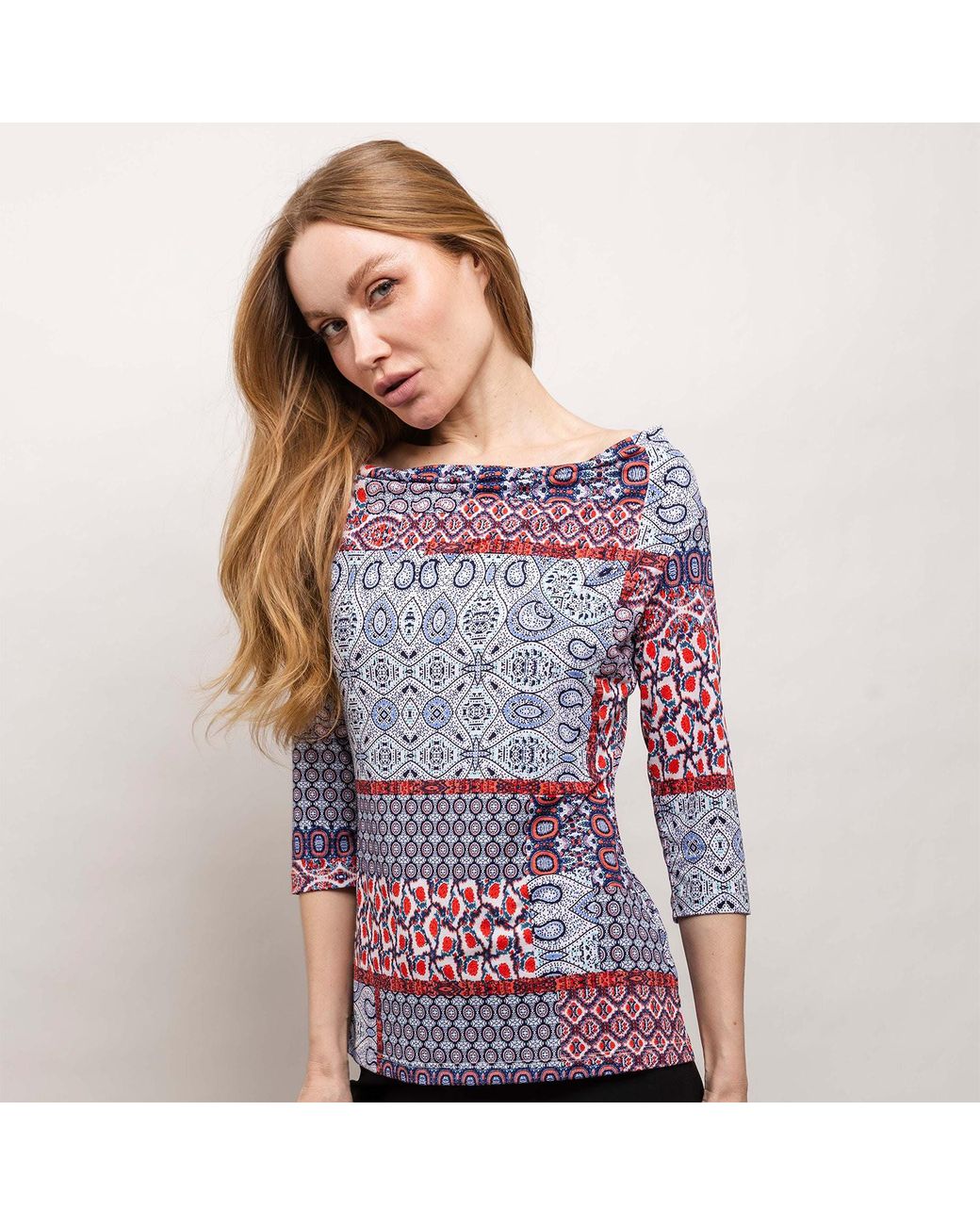 Farinaz Blue Fab Eastern Pattern