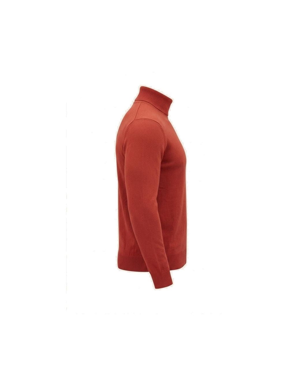 Ron Tomson Red Classic Roll Neck Sweater for men