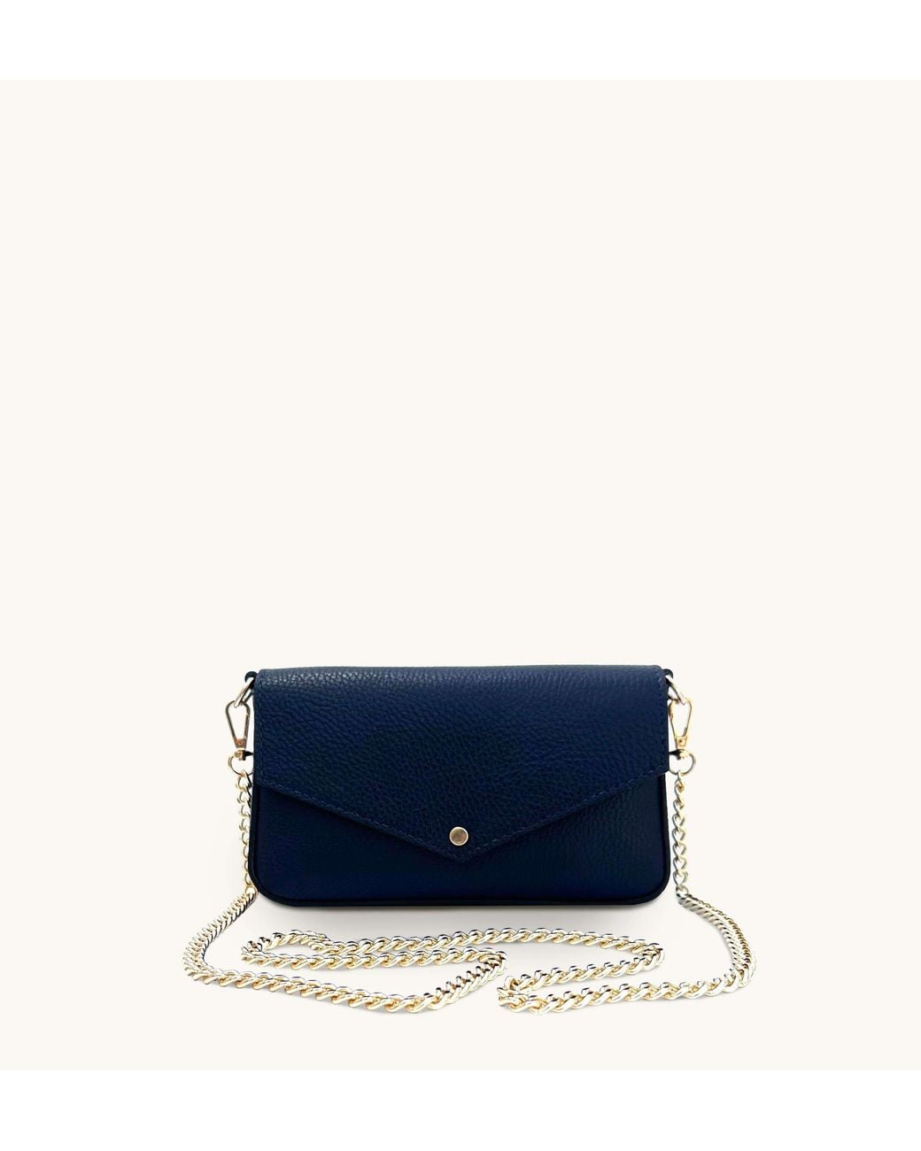 Apatchy London Blue The Munro Leather Shoulder Bag