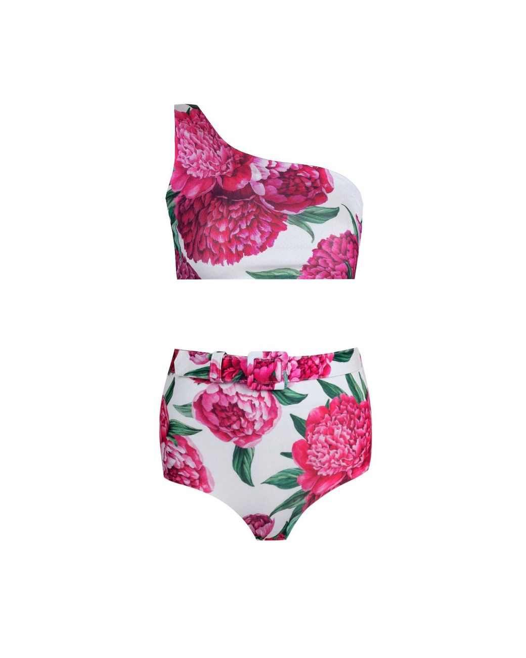Nur Karaata Purple Camelia Bikini Set