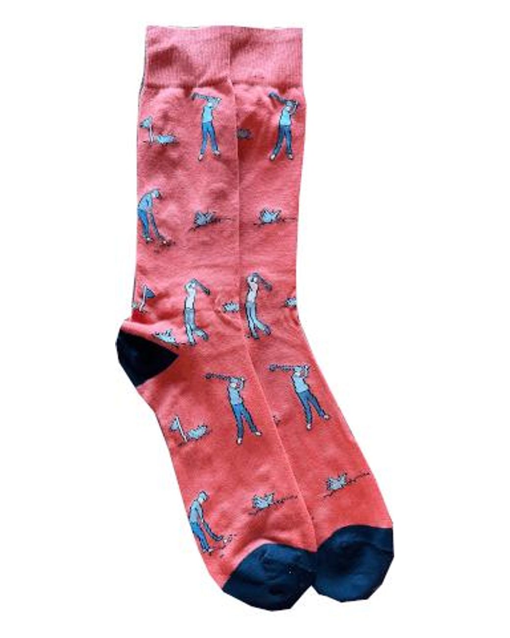 Lazyjack Press Orange Foreplay Socks for men