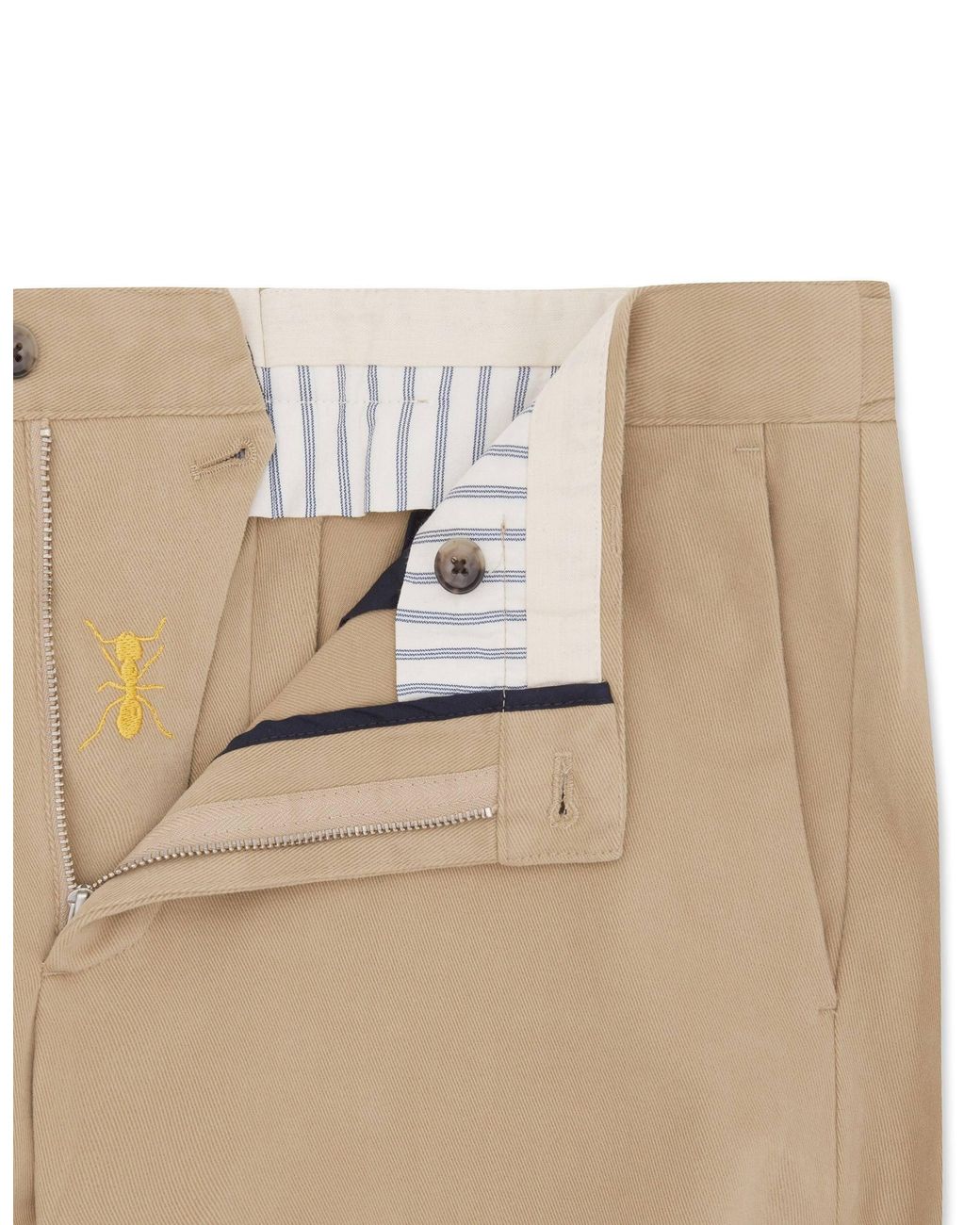 Gresham Blake Natural Neutrals Cotton Stretch Chino for men