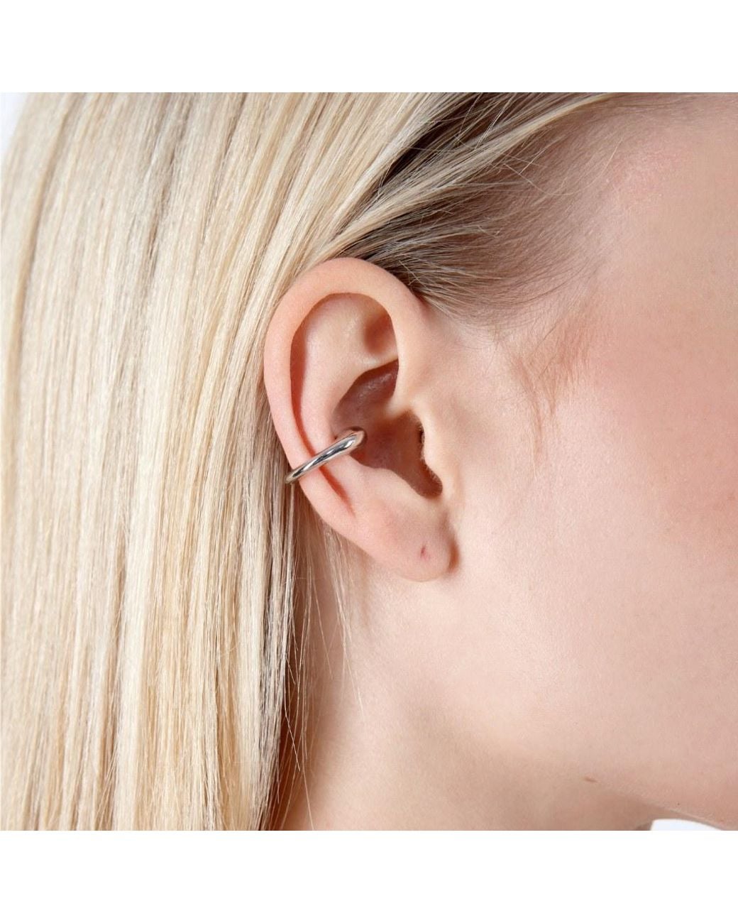 Lucy Quartermaine Metallic Chunky Drop Ear Cuff