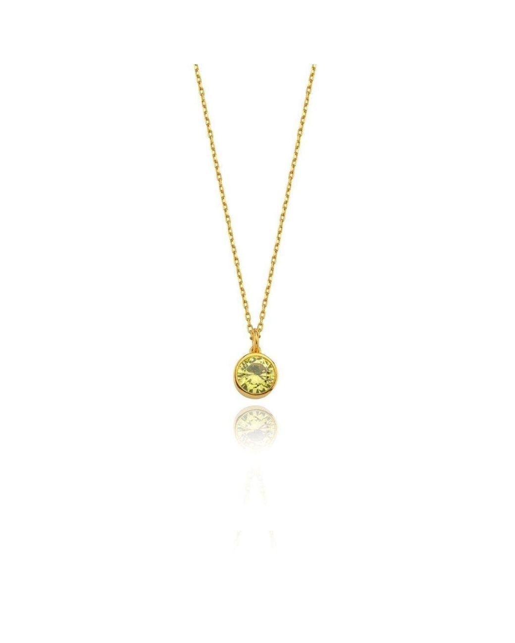 LINYA JEWELLERY Metallic Cosmic Chain Zodiac Necklace Birthstone