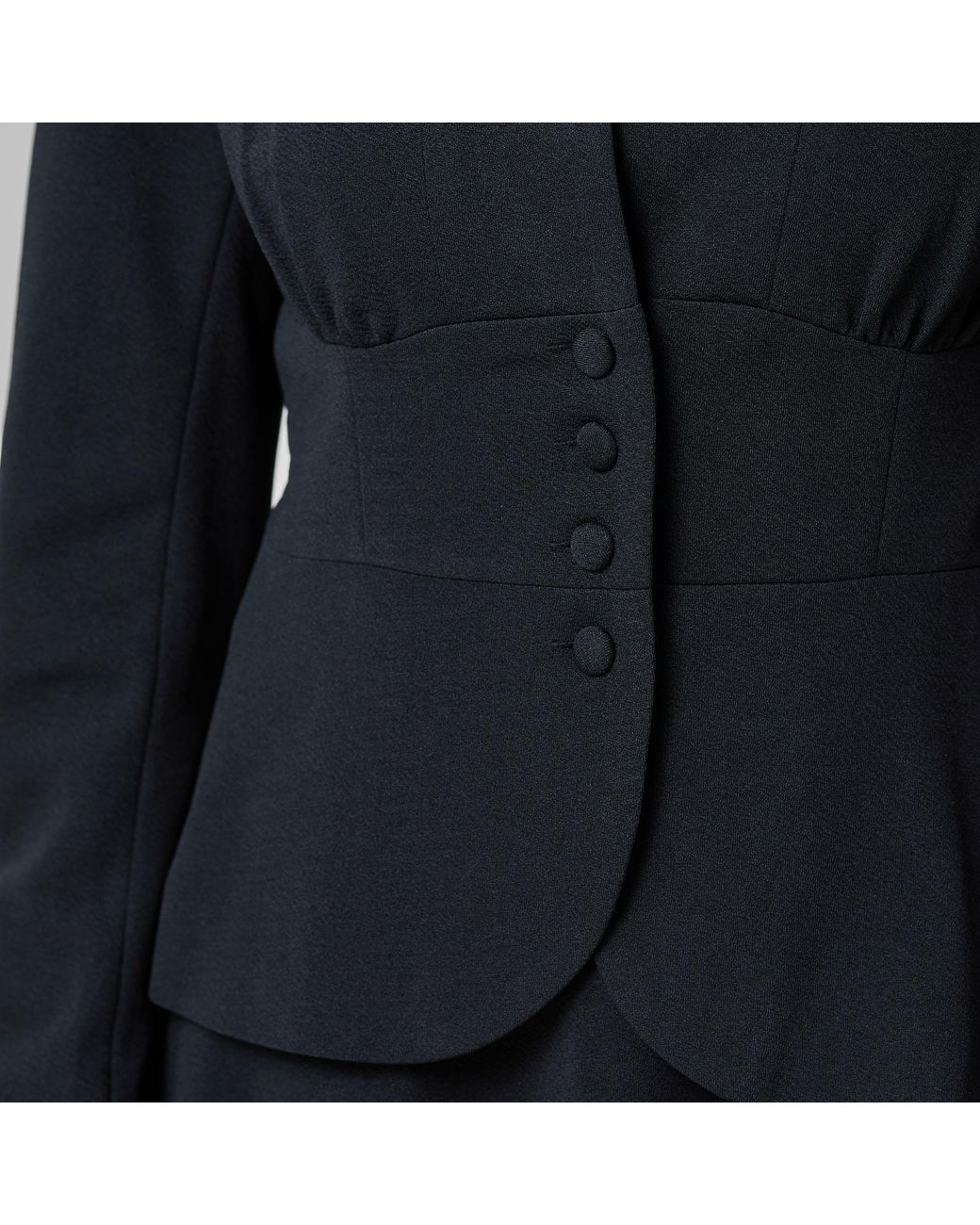 Smart and Joy Black Fit-And-Flare Blazer