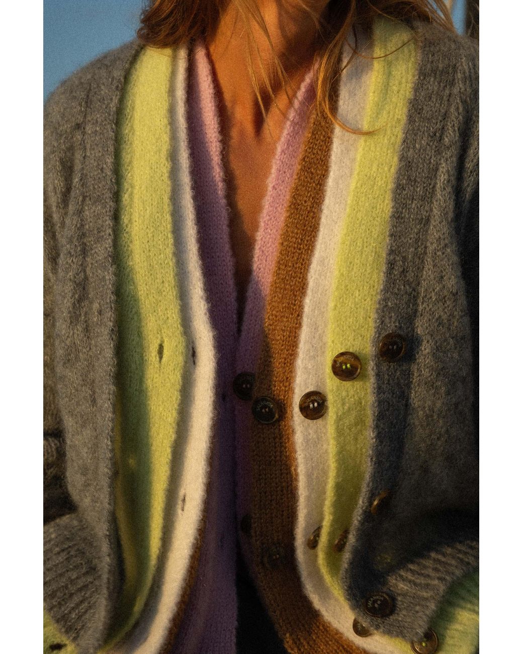 SALANIDA Pink Melody Mohair Cardigan