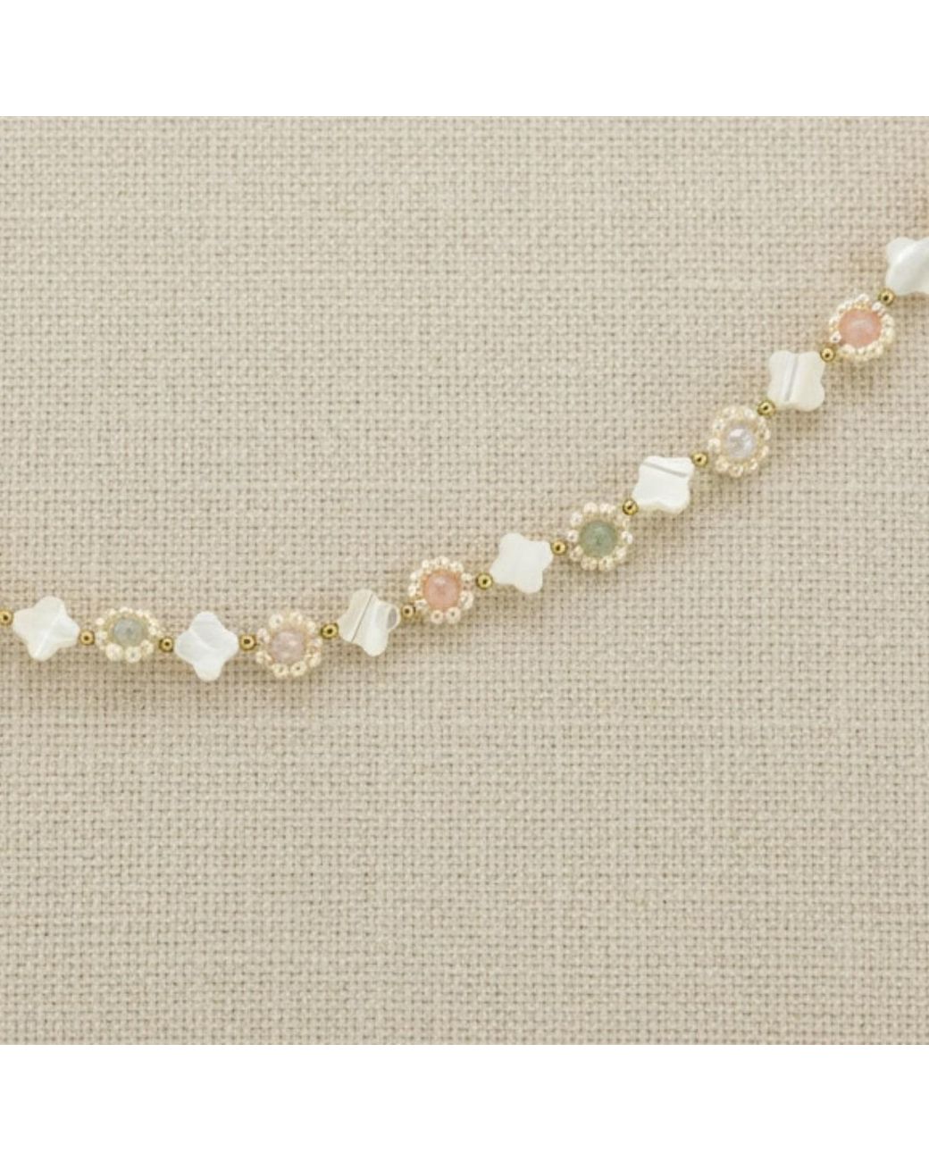 Lalinde Metallic Blossom Necklace