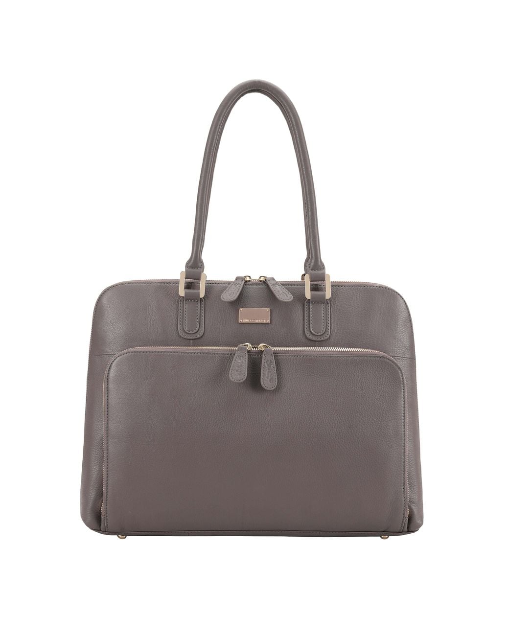 Paul Costelloe Gray Filton Leather Tote Bag