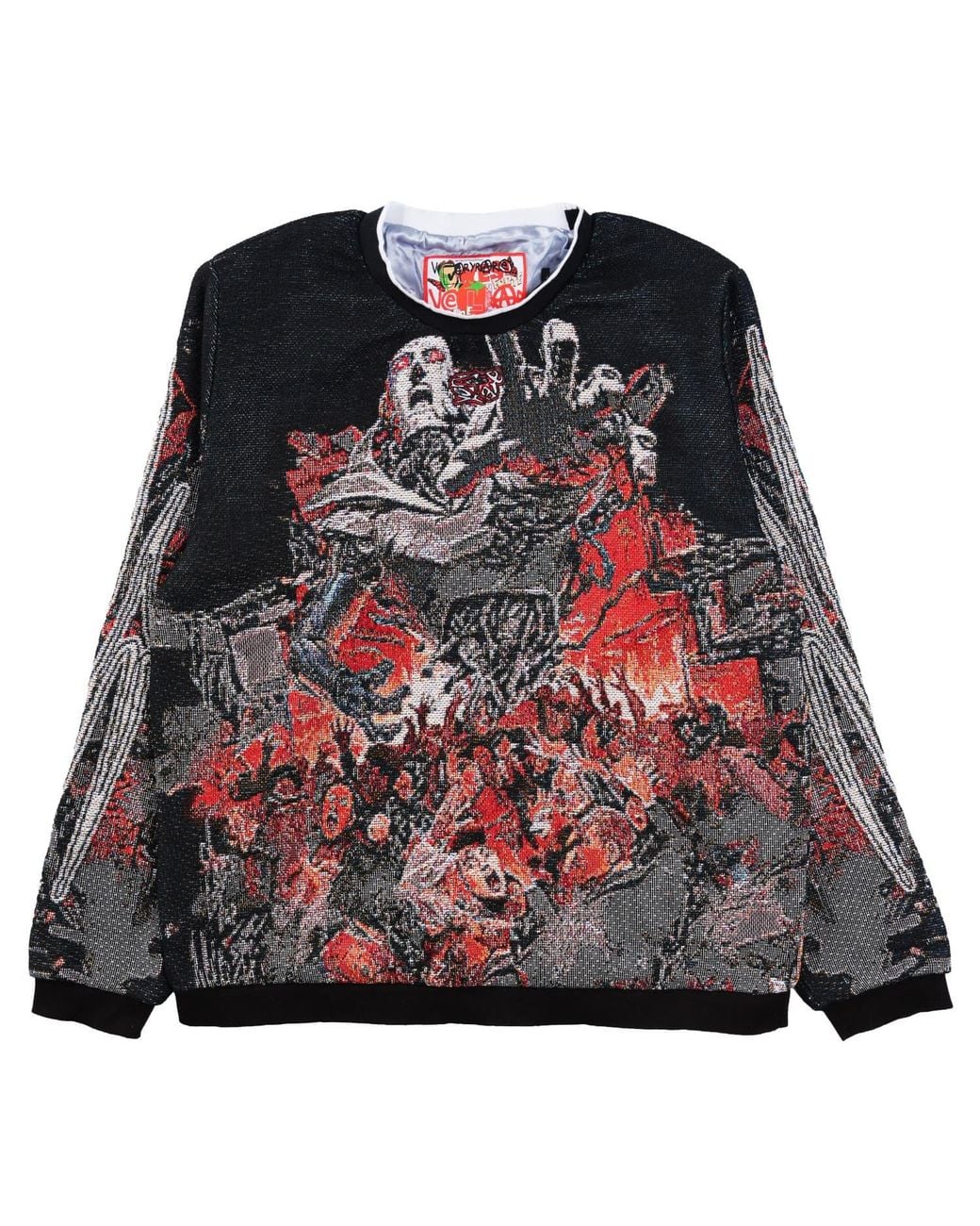 VERYRARE Black Vrobot Mayhem Crewneck for men