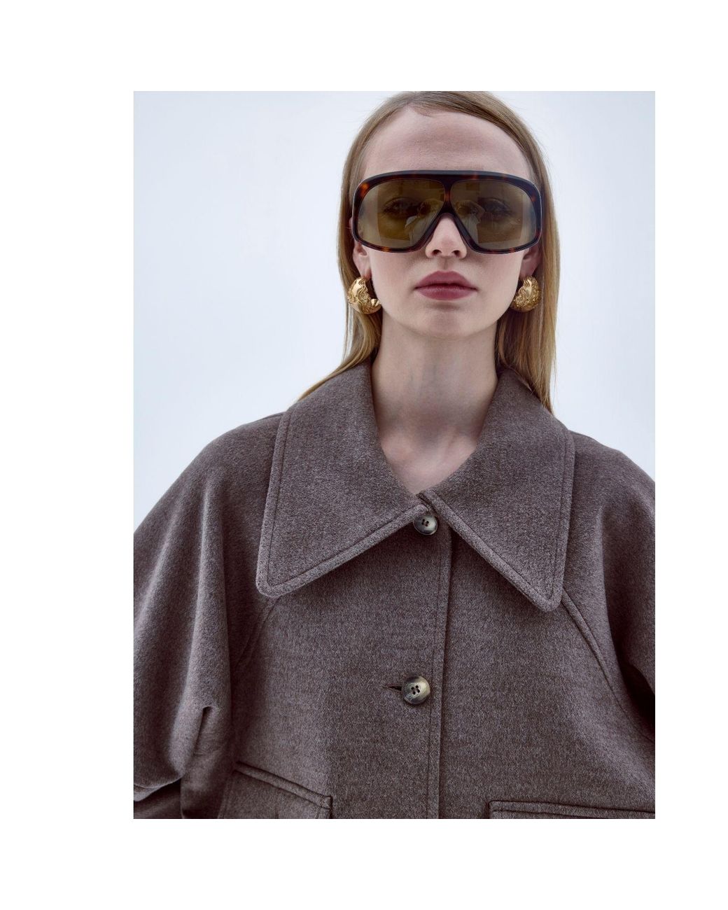 NAZLI CEREN Brown Terry Cashmere Coat