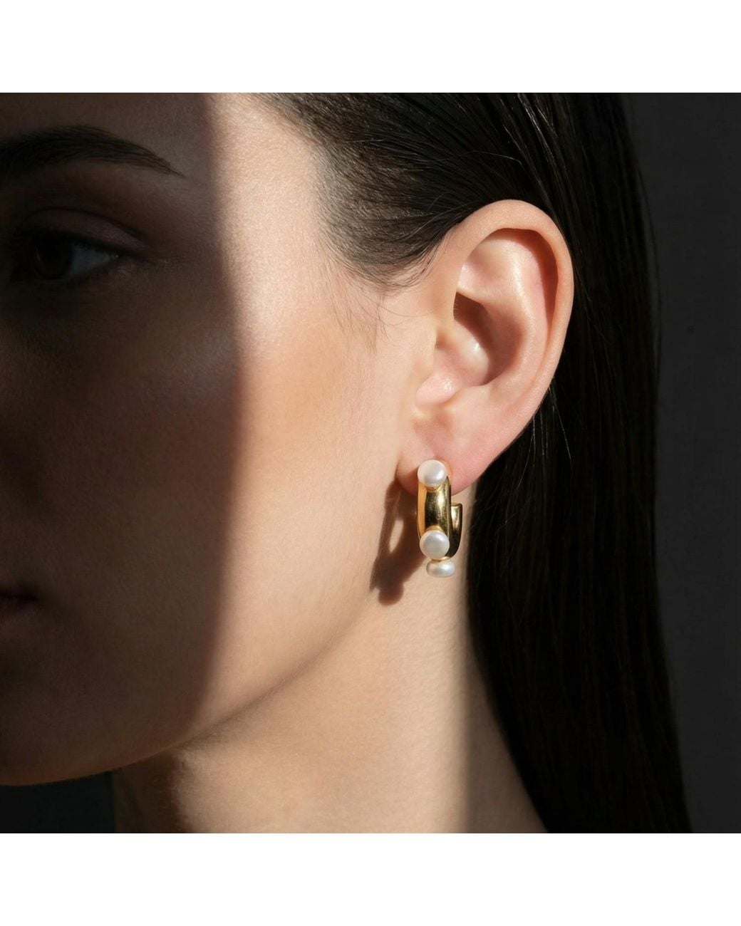 Vicky&Nico Metallic Pearl Hoops