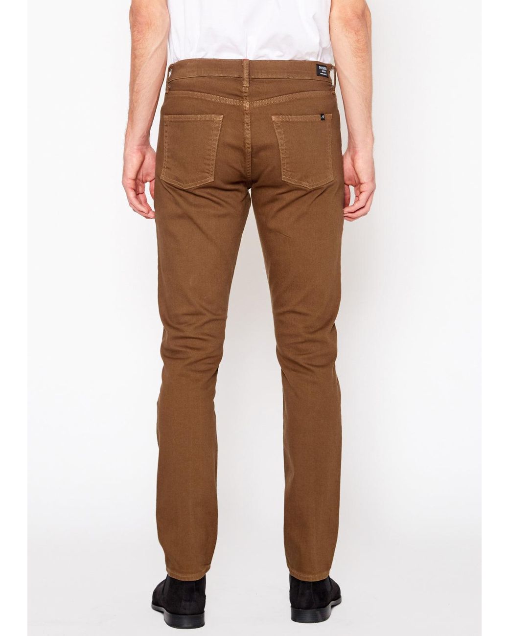 NOEND Brown 30 Inseam Harrison Stretch Skinny Jeans for men