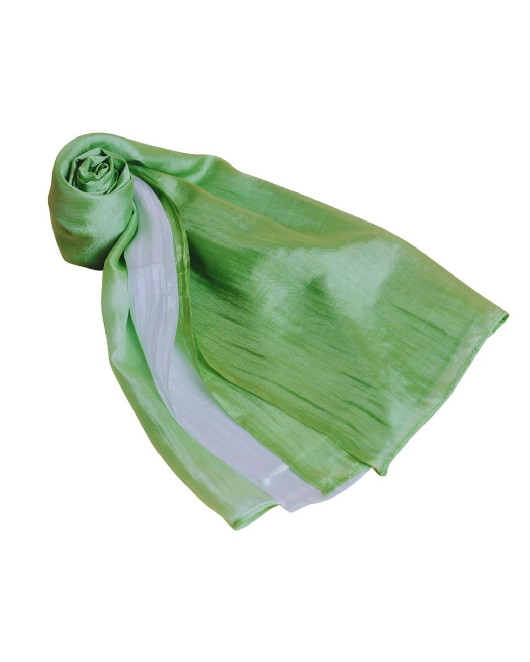Silk and Bears Green To Ombre Mulberry Silk Scarf – Handmade & Hand-Dyed
