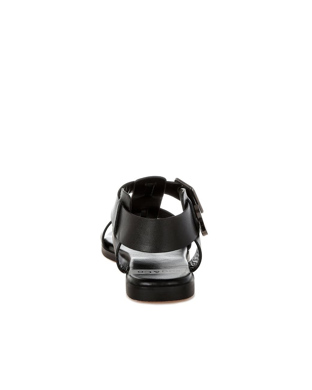 Rag & Co Black Shayla Gladiator Flat Sandals