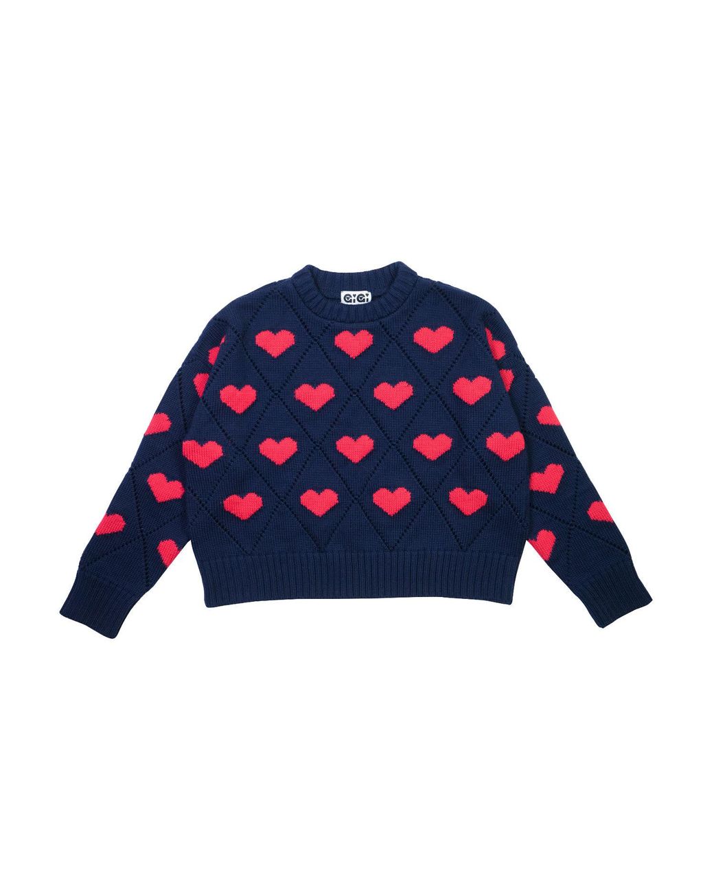 Gigi Knitwear Blue Love Sweater