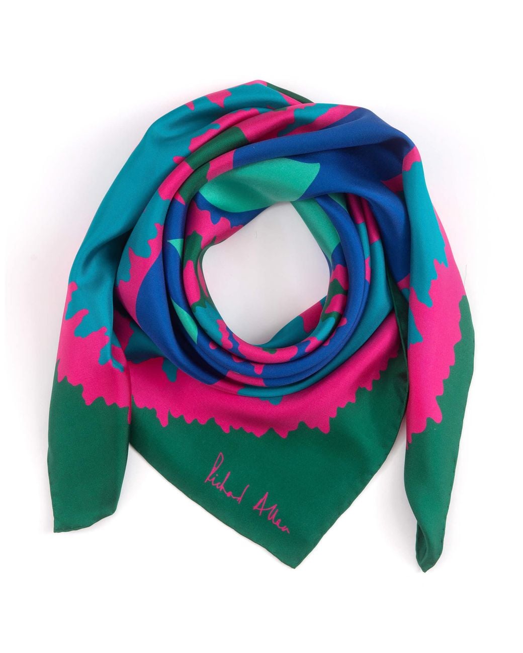Richard Allan London Blue Elsa Silk Scarf