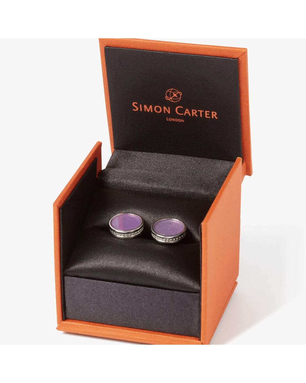 Simon Carter Purple Edward Amethyst Cufflink for men