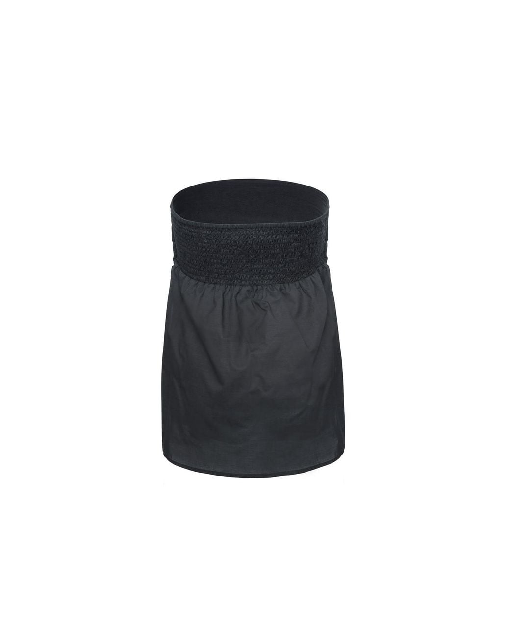 Audrey Vallens Black Voile Band Top