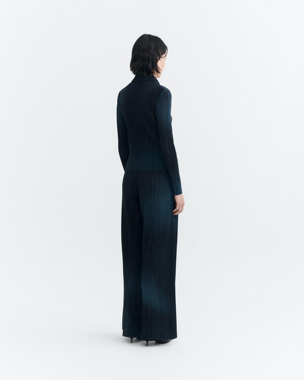Thinking Mu Blue Whisper Maro Pleated Trousers
