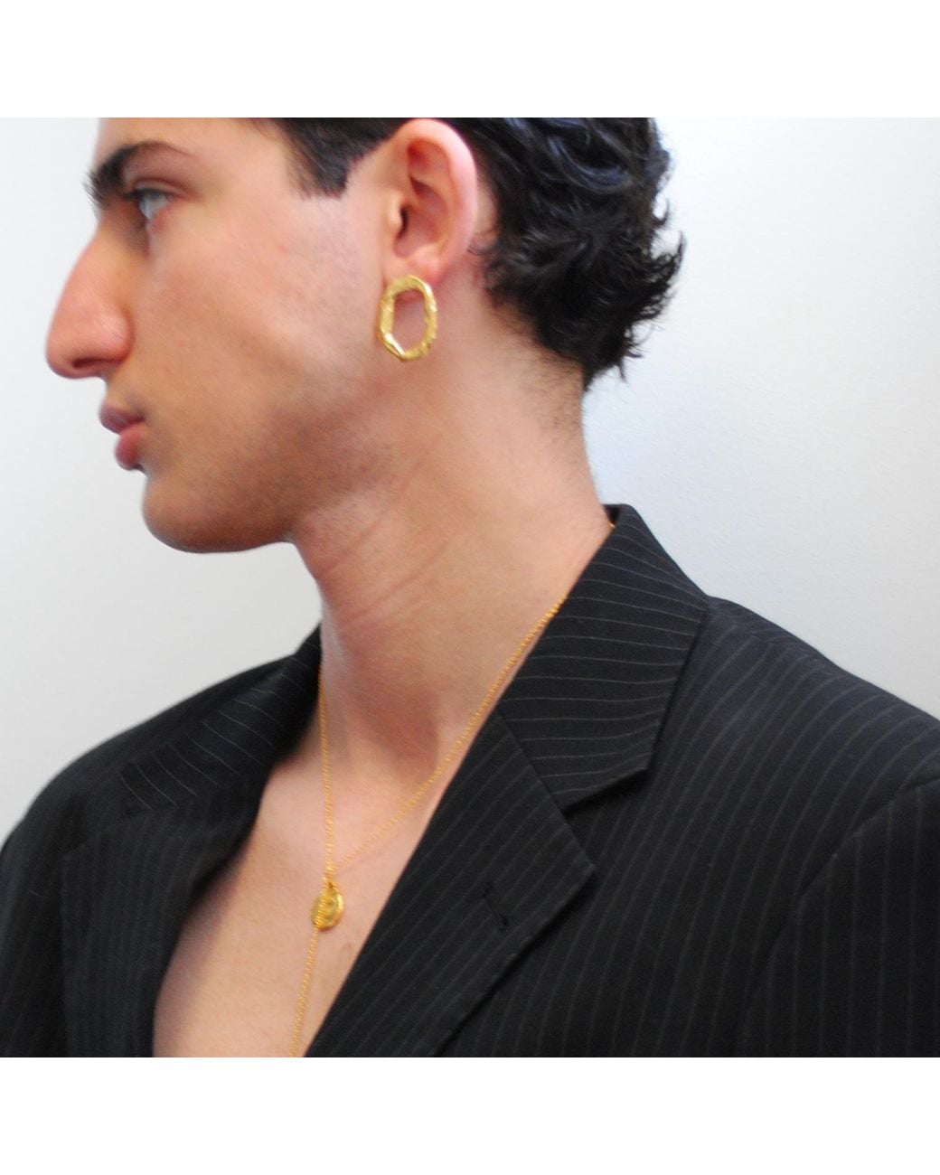 De Roms Metallic The Dusk Molten Stud Earrings