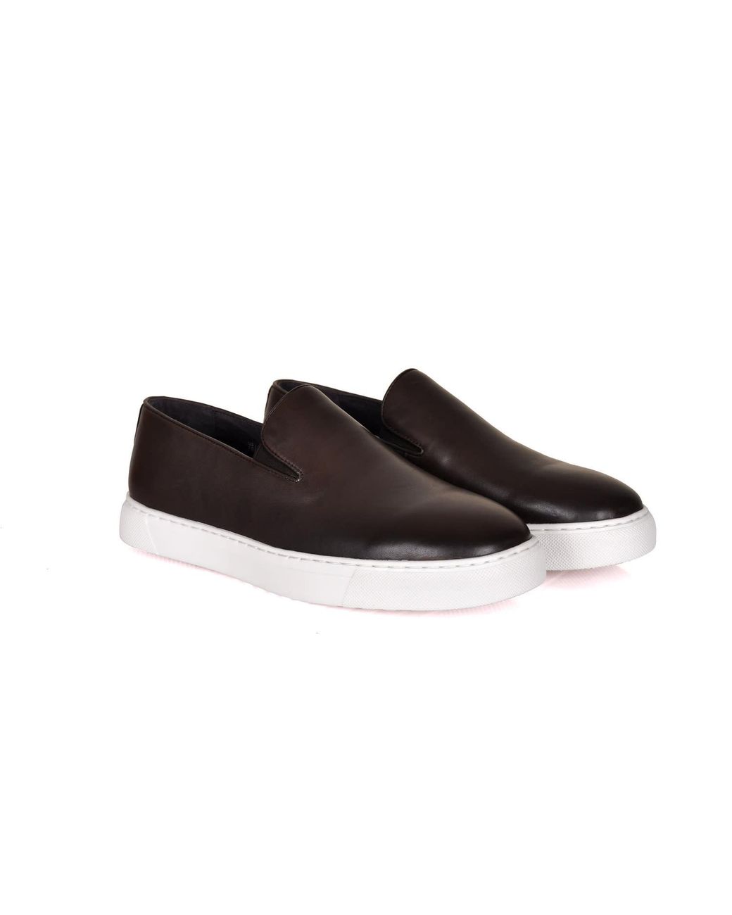 DAVID WEJ Brown Bradford Smart Sneakers for men