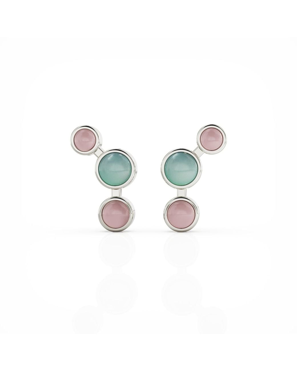 Linda Fiore Blue Aurora Earrings Sterling