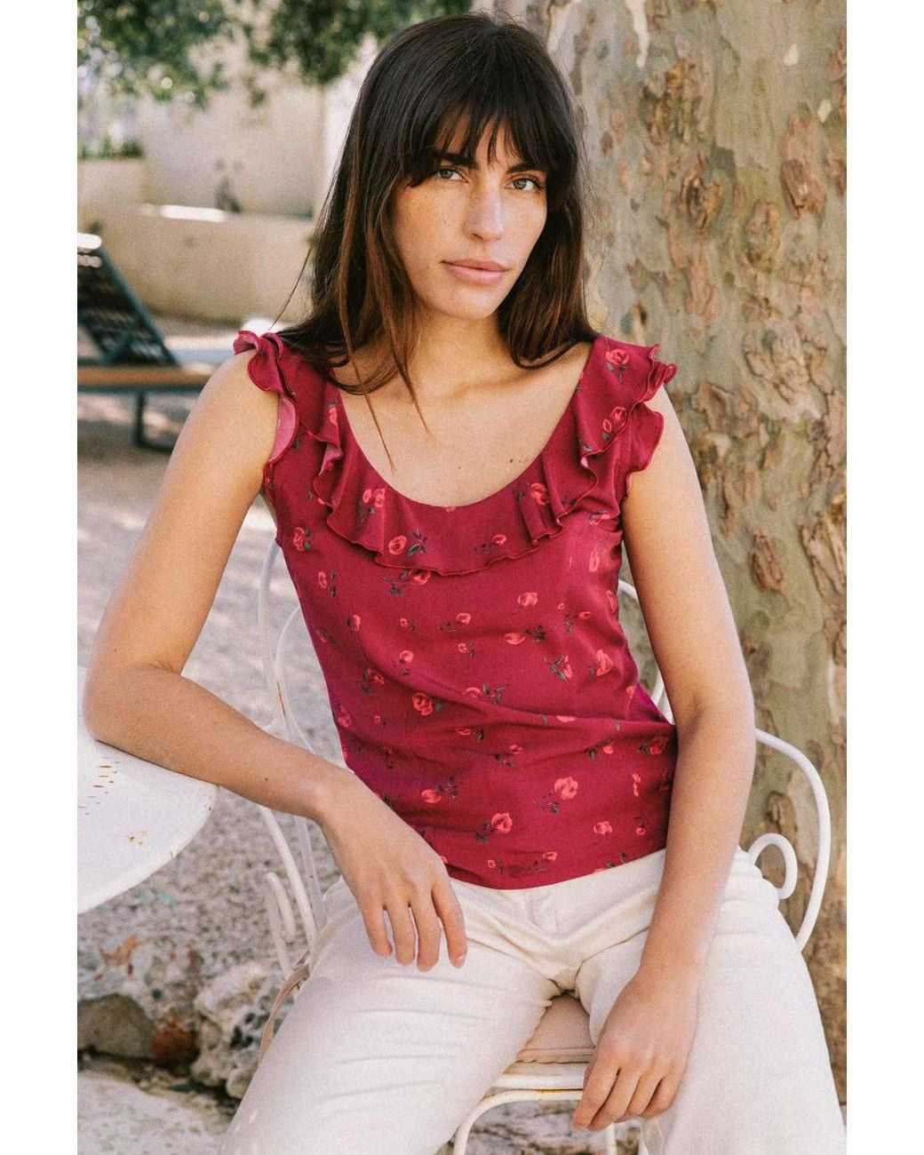 AVANI Apparel Red Top Capucine Raspberry