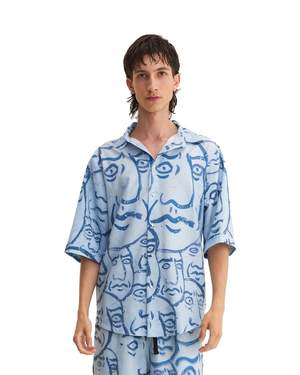 mysimplicated Blue Short Sleeve Shirt for men
