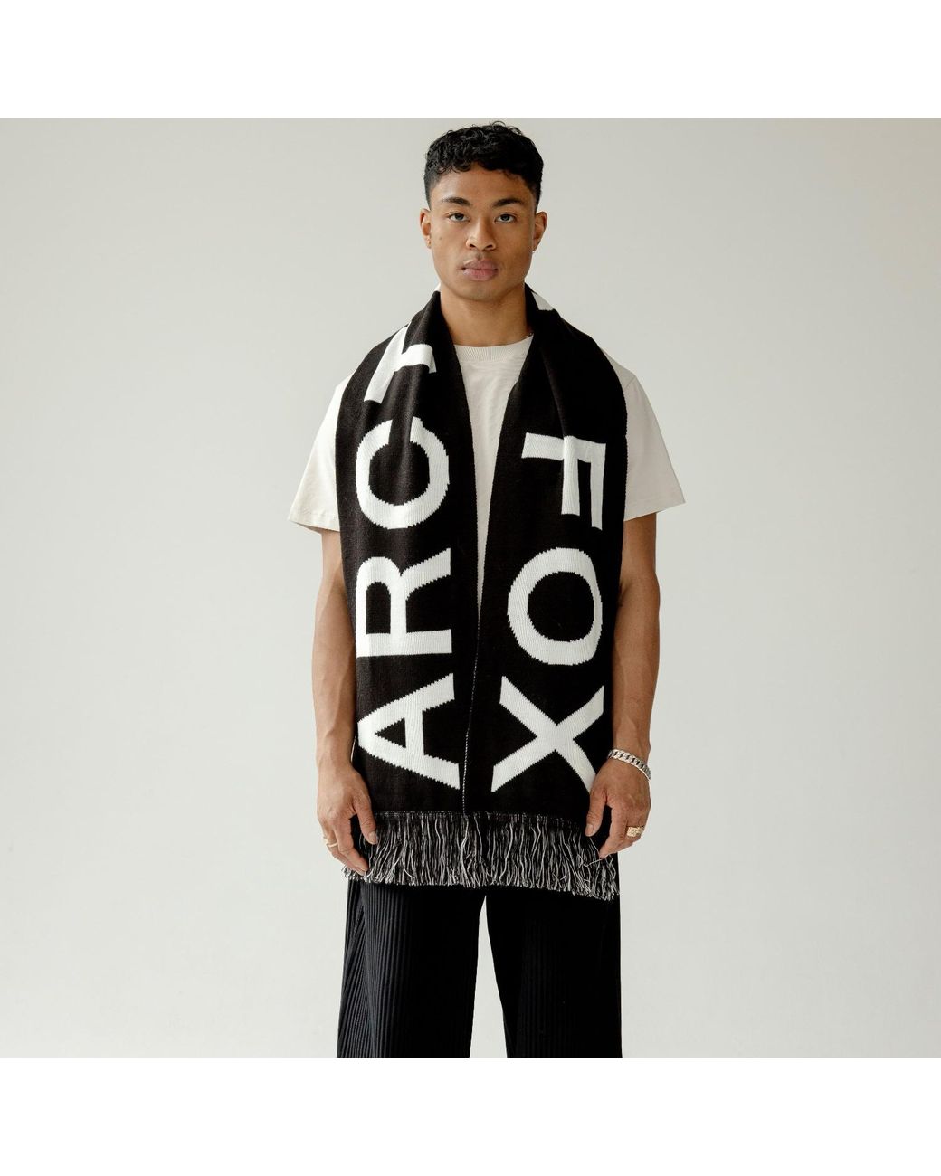 Arctic Fox & Co. Black The Arctic Fox Football Scarf