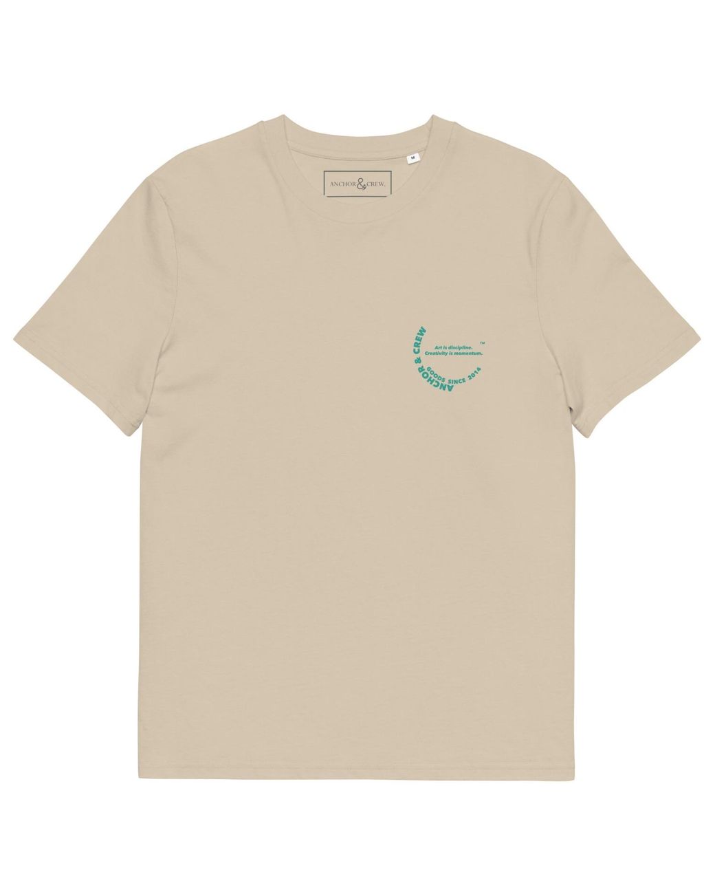 Anchor and Crew Natural Neutrals Desert Dust Art & Momentum Creative Standard Organic Cotton T-Shirt