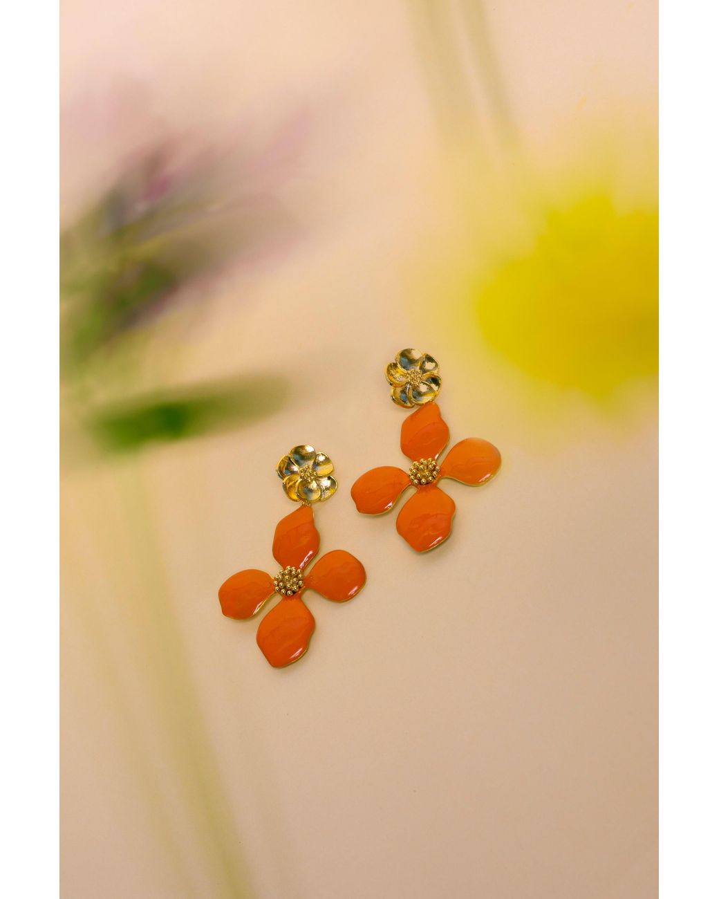Lavani Jewels Orange Cassia Earrings