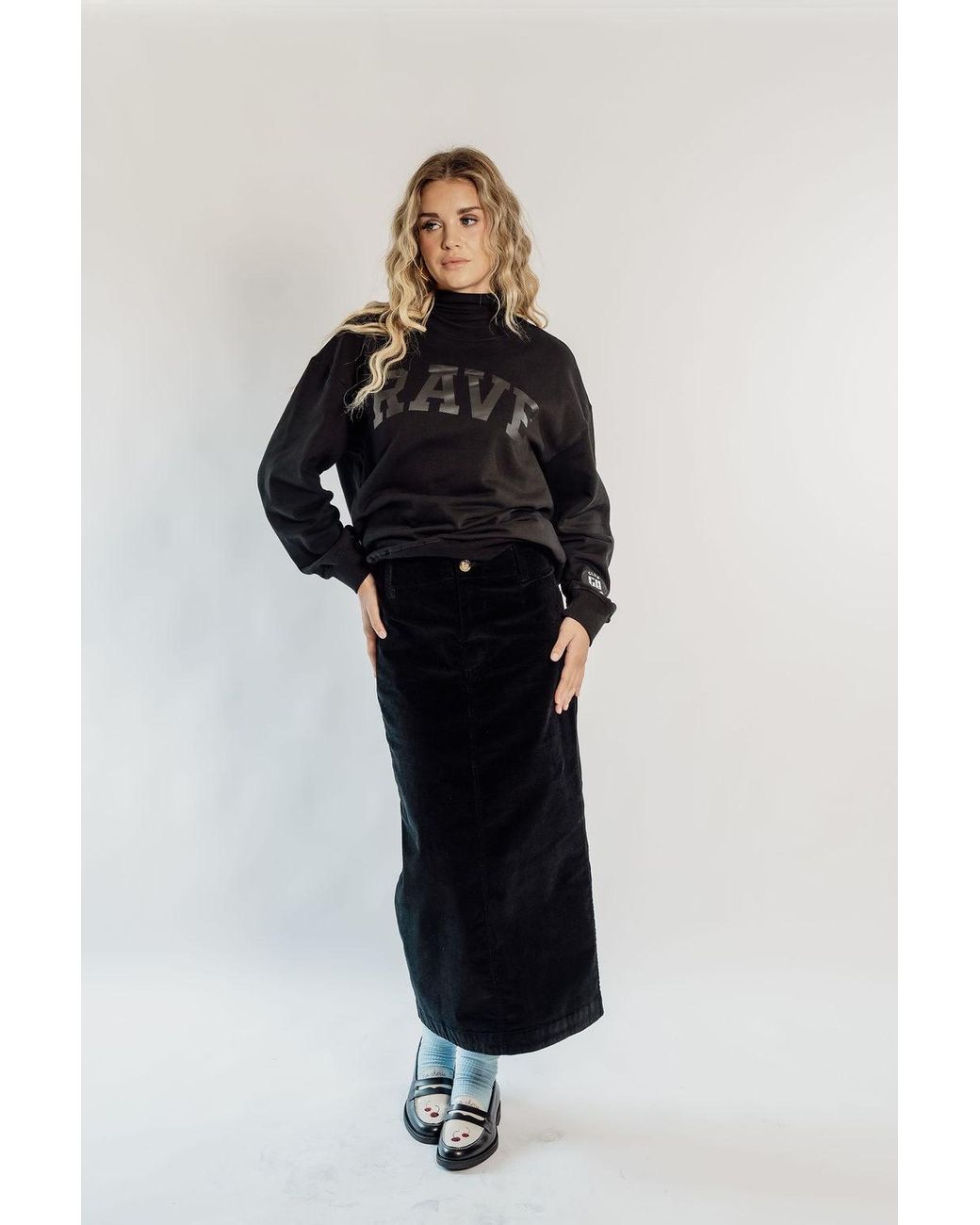 Rave on Trend Black Oversized Rave