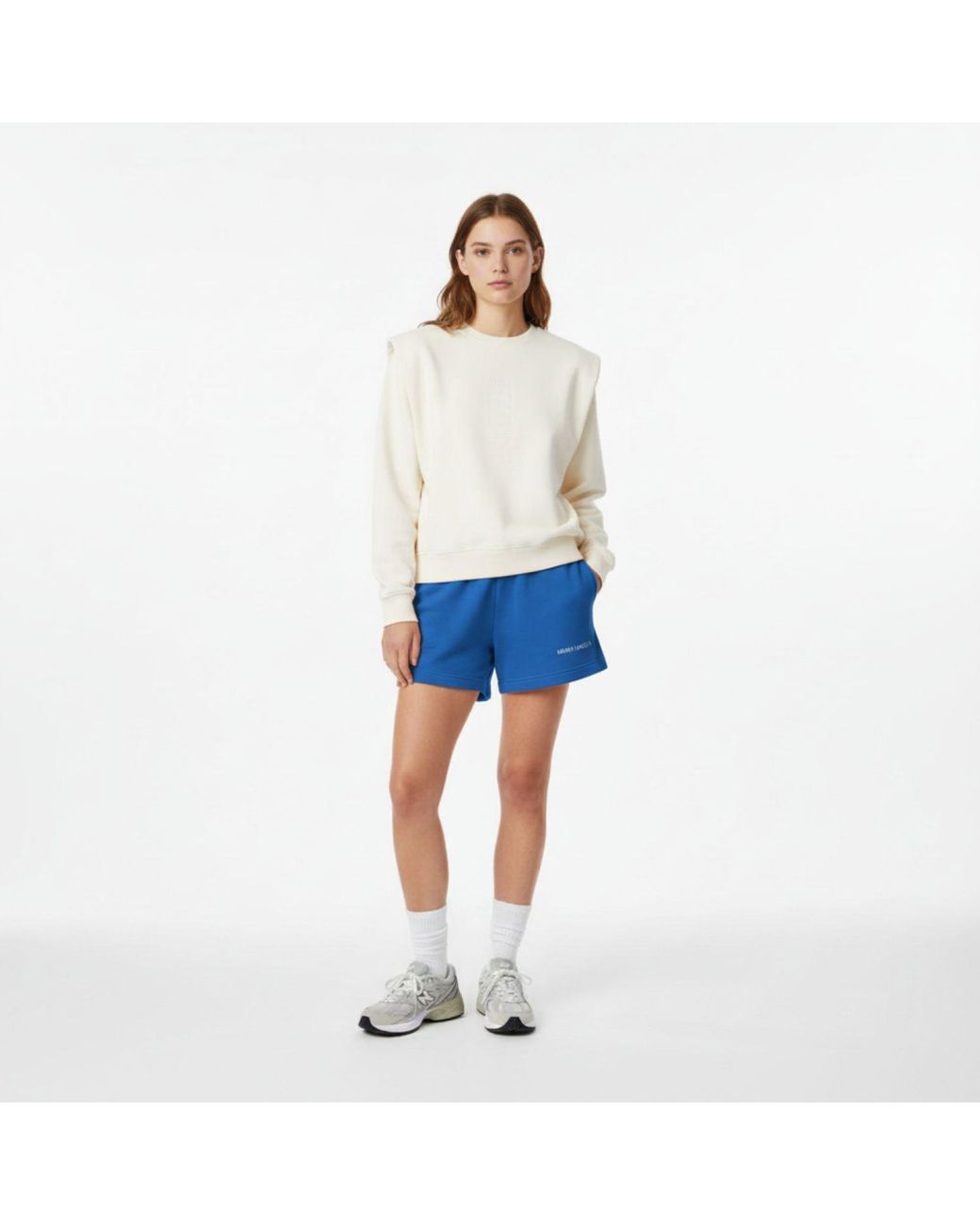 Mimhi Maison Blue Cotton Shorts