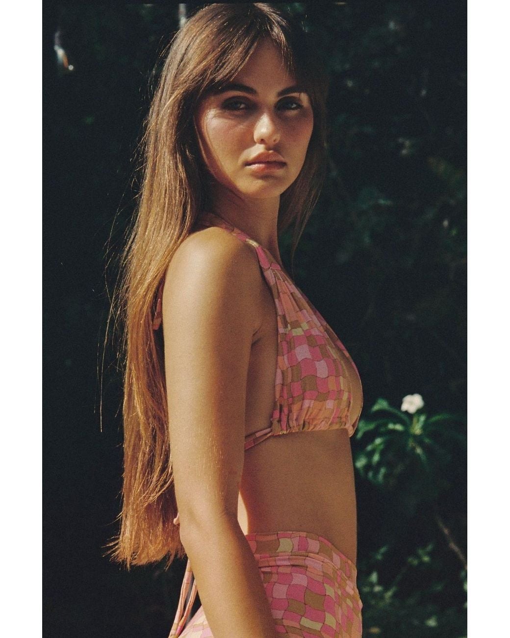 Montce Pink Ibiza Geo Niki Bikini Top