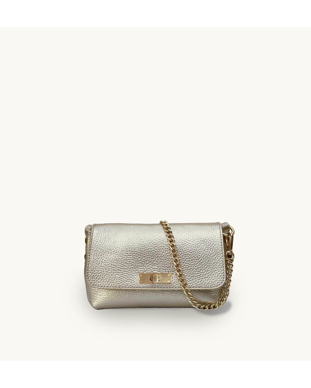 Apatchy London Gray The Maisie Mini Leather Bag