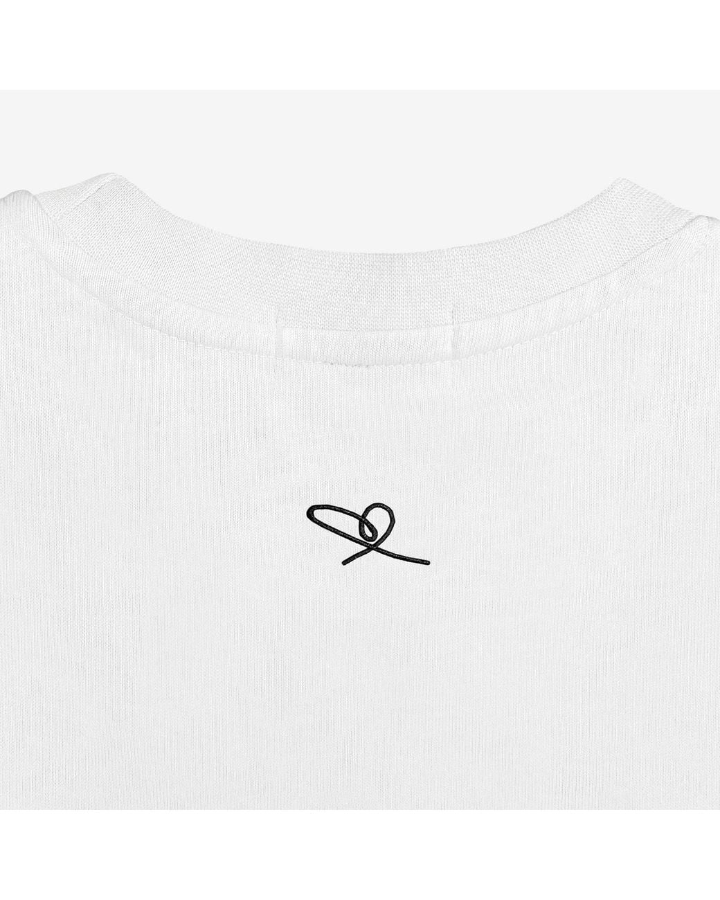 X Ilona Blue Red Universal Fit Graffiti Baby Bear Organic Cotton Chain Link Embroidery Tee for men