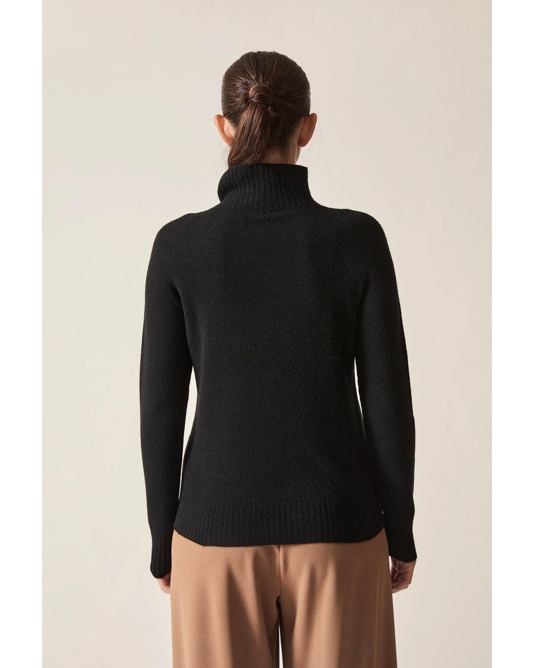 James Lakeland Black Pearl Neck Jumper