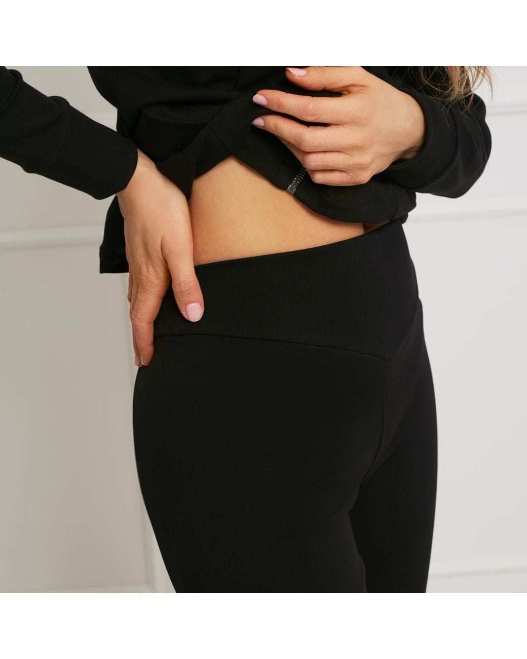 Oh!Zuza Blue Cotton Fitted Tracksuit Zip Hoodie & Lounge Tight