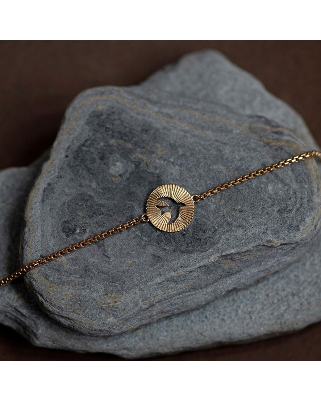 Zoe & Morgan Metallic Moonbird Bracelet